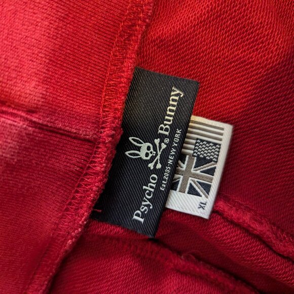 PSYCHO BUNNY - Red drawstring sweatpants - Sz XL - Picture 7 of 8